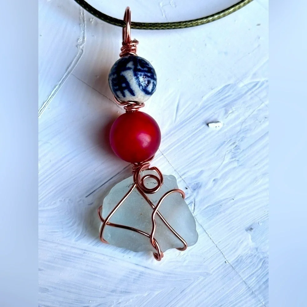 Handmade sea glass